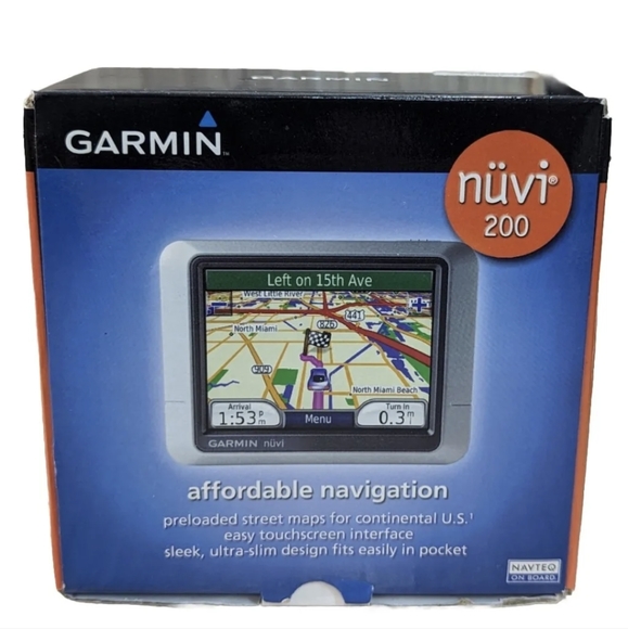 Garmin GPS nuvi 200 Affordable Navigation Touchscreen Ultra Slim - Picture 1 of 16